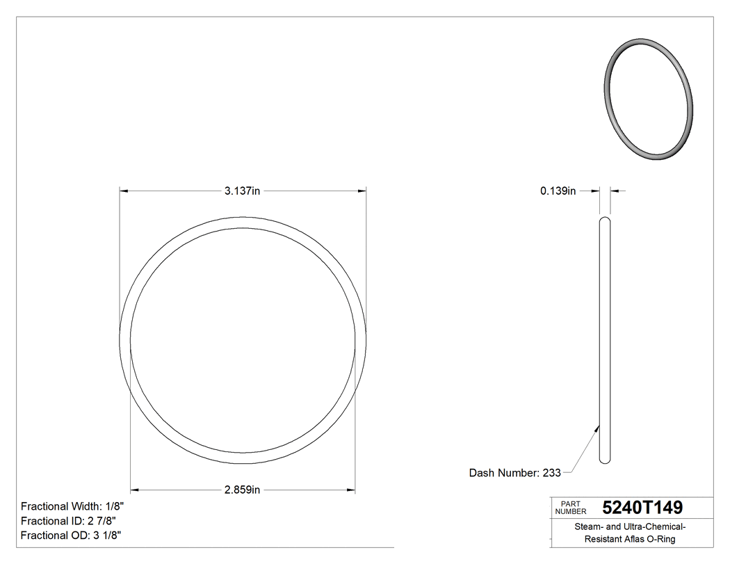 Technical drawing - 5240T149